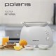 Тостер POLARIS PET 0702L, 750 Вт, 2 тоста, 6 режимов, механическое управление, пластик, белый, 03277 456740 - фото 322407