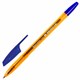 Ручка шариковая BRAUBERG X-333 AMBER, СИНЯЯ, корпус тонированный оранжевый, узел 0,7 мм, линия письма 0,35 мм, 142832 142832 - фото 325160