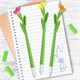 Ручка фигурная шариковая ЮНЛАНДИЯ "Цветочек", мягкий силиконовый корпус, ассорти, СИНЯЯ, пишущий узел 0,7 мм, 143779 143779 - фото 325429