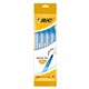 Ручки шариковые BIC "Round Stic", НАБОР 4 шт., СИНИЕ, узел 1 мм, линия письма 0,32 мм, пакет, 944176 143975 - фото 325557