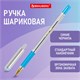 Ручка шариковая с грипом BRAUBERG "X-ONE", СИНЯЯ, корпус прозрачный, узел 0,5 мм, линия письма 0,35 мм, 143985 143985 - фото 325567