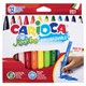 Фломастеры утолщенные CARIOCA "Jumbo", 12 цветов, суперсмываемые, вентилируемый колпачок, картонная упаковка, 40569 150159 - фото 325710