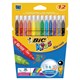 Фломастеры BIC "Kid Couleur", 12 цветов, суперсмываемые, вентилируемый колпачок, европодвес, 9202932 150647 - фото 325762