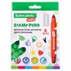 Фломастеры-штампы двусторонние FUNNY STAMPS, 8 цветов, BRAUBERG KIDS, картонная коробка с европодвесом, 152179 152179 - фото 326101