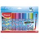 Фломастеры MAPED COLOR'PEPS "Ocean Life", 24 цвета, смываемые, вентилируемый колпачок, 845703 152560 - фото 326247