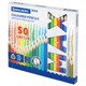 Карандаши цветные супермягкие яркие BRAUBERG MAX, 50 цветов, трехгранные, грифель 3,3 мм, натуральное дерево, 181860 181860 - фото 326583