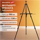 Мольберт-тренога металлический переносной, телескопический, 140х201х103 см, чехол, BRAUBERG ART, 192267 192267 - фото 327030