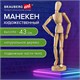 Манекен человека художественный, высота 43 см, натуральное дерево, BRAUBERG ART CLASSIC, 192514 192514 - фото 327138