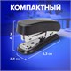 Степлер №24/6, 26/6 МИНИ BRAUBERG Standard, до 25 листов, с антистеплером, черный, 226849 226849 - фото 328245