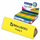 Ластик BRAUBERG "Fruity S", 44х15х15 мм, цвет ассорти, треугольный, 228713 228713 - фото 328515