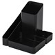 Подставка-органайзер BRAUBERG OFFICE STYLE, 4 отделения, 115х122х111 мм, черная, 238097 238097 - фото 329525
