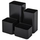 Подставка-органайзер BRAUBERG COMPACT, 4 отделения, 92х114х102 мм, черная, 238102 238102 - фото 329528