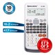 Калькулятор инженерный BRAUBERG SC-880-N, 417 функций, 10+2 разрядов, батарея, БЕЛЫЙ, 250526 250526 - фото 329813