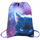 Мешок для обуви BRAUBERG PREMIUM, карман, подкладка, светоотражайка, 43х33 см, Anime cat, 272421 272421 - фото 330506