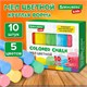 Мел для рисования на асфальте 10 штук, 5 цветов, цветной круглый, BRAUBERG KIDS, картонная упаковка, 272771 272771 - фото 330751