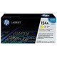 Картридж лазерный HP (Q6002A) ColorLaserJet CM1015/2600 и др, №124A, желтый, оригинальный, 2000 стр. 360587 - фото 331674
