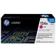 Картридж лазерный HP (Q6003A) ColorLaserJet CM1015/2600 и др, №124A, пурпурный, оригинальный, 2000 страниц 360588 - фото 331675