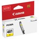 Картридж струйный CANON (CLI-481Y) для PIXMA TS704/TS6140, желтый, ресурс 257 страниц, оригинальный, 2100C001 363215