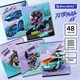 Тетрадь А5, 48 л., BRAUBERG, скоба, клетка, глянцевый лак, Race (микс в спайке), 404349 404349 - фото 334122