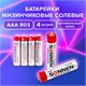 Батарейки КОМПЛЕКТ 4 шт, SONNEN, AAA (R03, 24А), солевые, мизинчиковые, в пленке, 451098 451098 - фото 334480