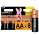 Батарейки КОМПЛЕКТ 8 шт., DURACELL Basic ОРИГИНАЛ, AA (LR6, 15А), алкалиновые, пальчиковые 450431 - фото 334859