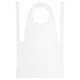 Фартуки полиэтиленовые, КОМПЛЕКТ 100 шт., одноразовые, размер 69 см х 107 см, плотность 14 мкм 610563