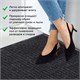 Коврик входной ворсовый влаго-грязезащитный 120х150 см, толщина 7 мм, ребристый, черный, LAIMA, 602877 602877