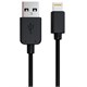 Кабель USB 2.0 – Lightning, 1 м, RED LINE, для подключения портативных устройств, черный 512609 - фото 335406