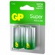 Батарейки КОМПЛЕКТ 2 шт., GP Super G-Tech, С (LR14, 14А), алкалиновые, блистер, 14A-2CR2 454091