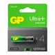 Батарейки КОМПЛЕКТ 4 шт., GP Ultra Plus G-Tech, AA (LR6), алкалиновые, пальчиковые, 15AUPA21-2CRSB4 454095 - фото 335534