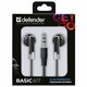 Наушники DEFENDER #1 Basic 617, проводные, 1,1 м, вкладыши, черные, 63617 513401
