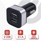 Зарядное устройство автомобильное SONNEN, 2 порта USB, выходной ток 2,1 А, черное-белое, 454796 454796 Зарядное устройство автомобильное SONNEN, 2 порта USB, выходной ток 2,1 А, черное-белое, 454796 454796