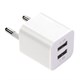 Зарядное устройство сетевое (220В) SONNEN, 2 порта USB, выходной ток 2,1 А, белое, 454797 454797 Зарядное устройство сетевое (220В) SONNEN, 2 порта USB, выходной ток 2,1 А, белое, 454797 454797