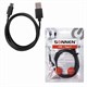 Кабель USB 2.0 – Type-C, 1 м, SONNEN, медь, для передачи данных и зарядки, черный, 513117 513117 - фото 336171