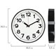 Часы настенные TROYKATIME (TROYKA) 78770783, круг, белые, черная рамка, 30,5х30,5х3,5 см 455738
