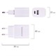 Зарядное устройство быстрое сетевое (220 В) SONNEN, USB QC 3.0 + Type-C PD 20 Вт, 3 А, белое, 455505 455505 Зарядное устройство быстрое сетевое (220 В) SONNEN, USB QC 3.0 + Type-C PD 20 Вт, 3 А, белое, 455505 455505