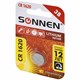 Батарейка литиевая SONNEN Lithium CR1620 "таблетка, дисковая, кнопочная" 1 шт., блистер, 455599 455599