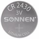 Батарейка литиевая SONNEN Lithium CR2430 "таблетка, дисковая, кнопочная" 1 шт., блистер, 455600 455600