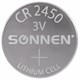 Батарейка литиевая SONNEN Lithium CR2450 "таблетка, дисковая, кнопочная" 1 шт., блистер, 455601 455601