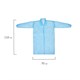 Халат одноразовый голубой на липучках КОМПЛЕКТ 10 шт., XXL, 56-58 размер, 110 см, рукав на резинке, 20 г/м2 СНАБЛАЙН 631264