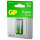 Батарейки КОМПЛЕКТ 2 шт., GP Super G-Tech, AAA (LR03, 24А), алкалиновые, мизинчиковые, блистер, 24A-2 456682