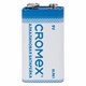Батарейки алкалиновые КОМПЛЕКТ 4 шт., CROMEX (КРОМЕКС) Alkaline, Крона 9V (6LR61, 6LF22, 1604A), короб, 456453 456453
