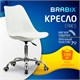 Кресло стул BRABIX "Eames MG-310 CH", хром, пластик белый, экокожа белая, 532923 532923 Кресло стул BRABIX "Eames MG-310 CH", хром, пластик белый, экокожа белая, 532923 532923