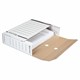 Короб архивный с клапаном А4 (260х325 мм), 100 мм, до 900 листов, плотный, микрогофрокартон, БЕЛЫЙ, BRAUBERG, 124848 124848