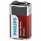 Батарейка алкалиновая 1 шт. PHILIPS Power Alkaline, Крона 9V (6LR61, 6LF22, 1604A), блистер 457393