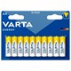 Батарейки алкалиновые "пальчиковые" КОМПЛЕКТ 10 шт., VARTA ENERGY, АА (LR6, 24А), блистер 457404 - фото 337824