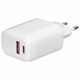 Зарядное устройство быстрое сетевое (220 В) USB QC3.0+Type-C PD 20 Вт, 3 А, RED LINE, УТ000036039 513966 - фото 337834