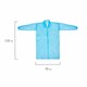 Халат одноразовый голубой на липучках КОМПЛЕКТ 10 шт., XXL, 56-58 размер, 110 см, рукав на резинке, 30 г/м2, ОПТИТРЕЙД 631251
