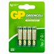 Батарейки КОМПЛЕКТ 4 шт., GP GreenCell AAA (R03, 24G), солевые, мизинчиковые, блистер, 24G-2CR4 457753 - фото 338001