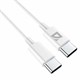 Кабель USB Type-C-Type-C, 30 Вт, белый, 2 м, DEFENDER F182, 87537 514028 Кабель USB Type-C-Type-C, 30 Вт, белый, 2 м, DEFENDER F182, 87537 514028